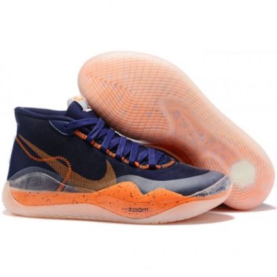 Nike Erkek Kd 12 Midnight Lacivert / Turuncu Basketbol Ayakkabısı Türkiye - 9POS7RIE